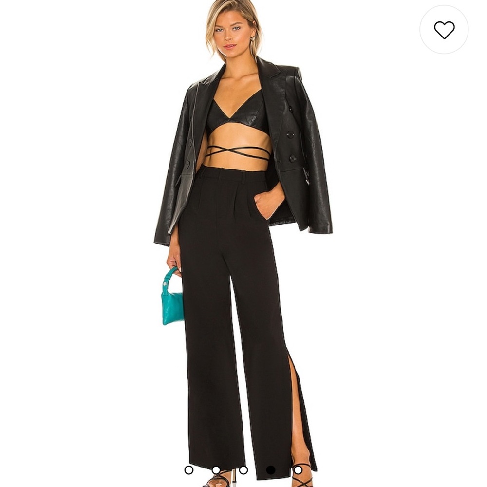 Revolve black pantslovers and friends brand. Did stitch the slits at the bottom